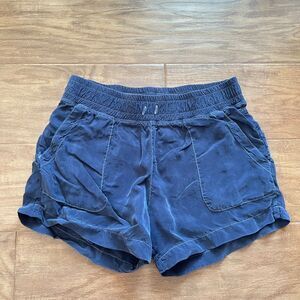 Hard Tail Forever Shorts Women's Size S Slouchy Cupro Navy Blue